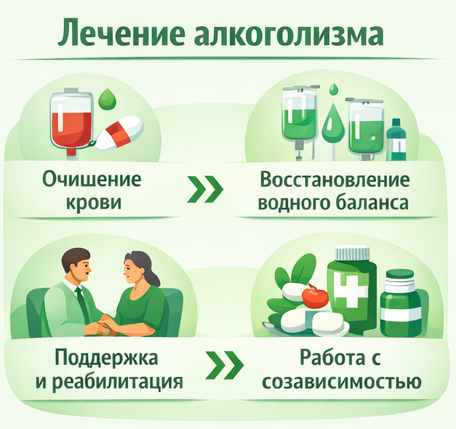 лечение алкоголизма в Могоче этапы